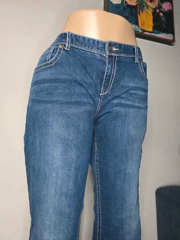 Maurices Mid Rise Bootcut Vintage Y2K Jeans UK Size 18 Tall