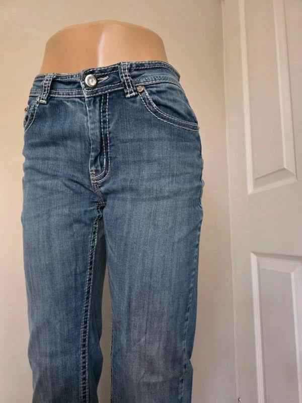 Vintage Y2K Reba Mid Rise Straight Leg Jeans UK Size 10