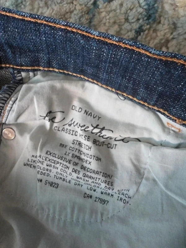 Old Navy Mid Rise Bootcut Vintage Y2K Jeans UK Size 8 Tall