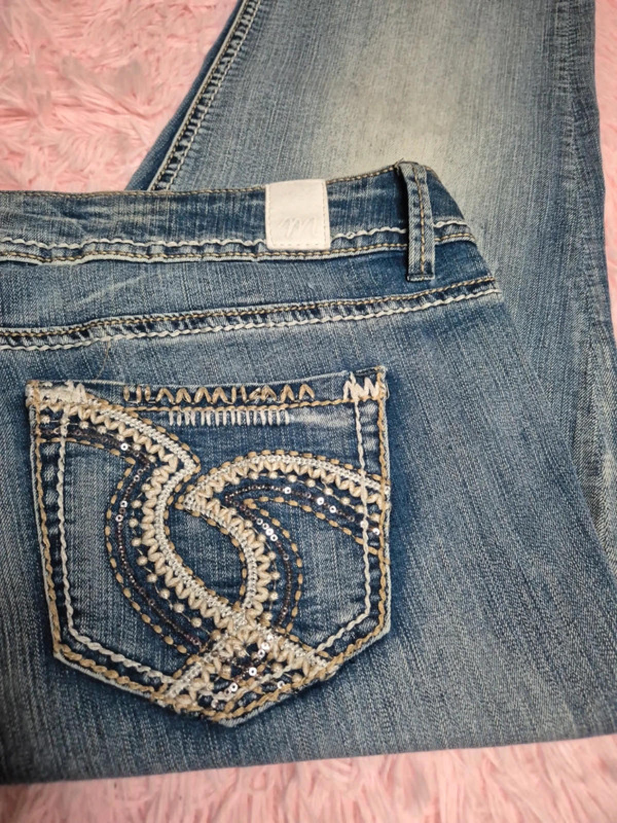 Vintage Y2K Maurices Straight Mid Rise Jeans UK 18 Petite