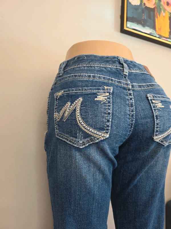 Maurices Mid Rise Bootcut Vintage Y2K Jeans UK Size 8/10 Petite