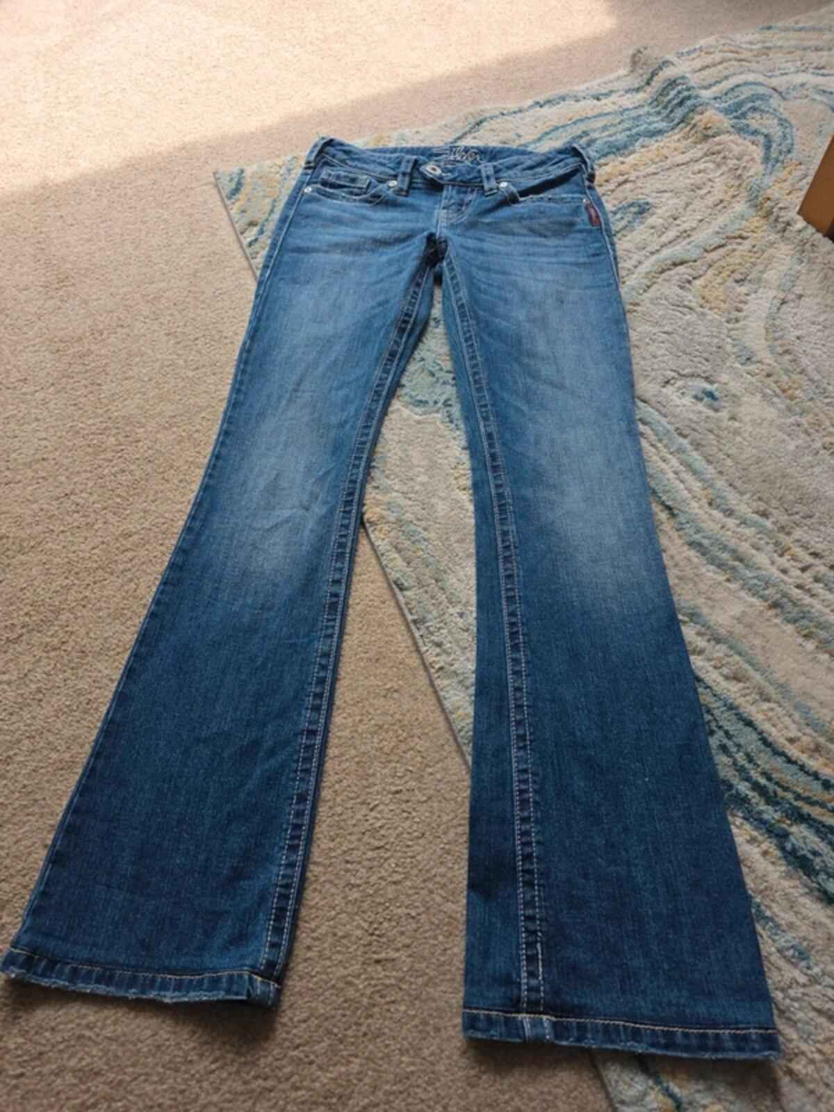 Silver Jeans Ultra Low Rise Bootcut Vintage Y2K Jeans UK Size 4/6 Tall