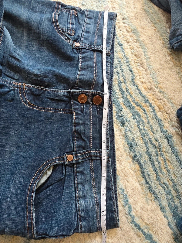 Maurices Low Rise Bootcut Vintage Y2K Jeans UK Size 8/10 Tall