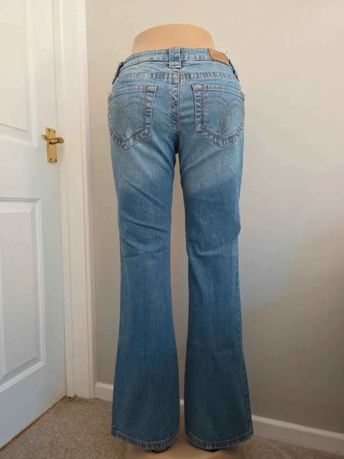 Paris Blues Low Rise Flared Vintage Y2K Jeans UK Size 10/12