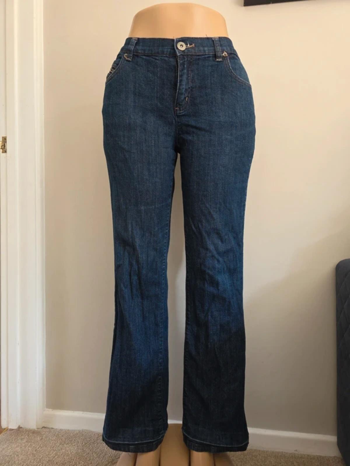 Liz & Co Mid Rise Relaxed Bootcut Vintage Y2K Jeans UK Size 14/16
