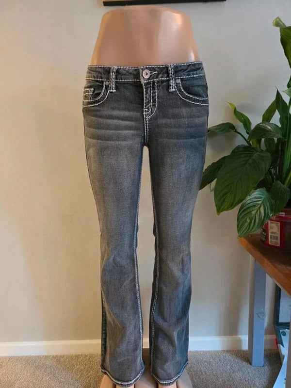 Vintage Y2K Seductions Low Rise Bootcut Jeans UK Size 8/10