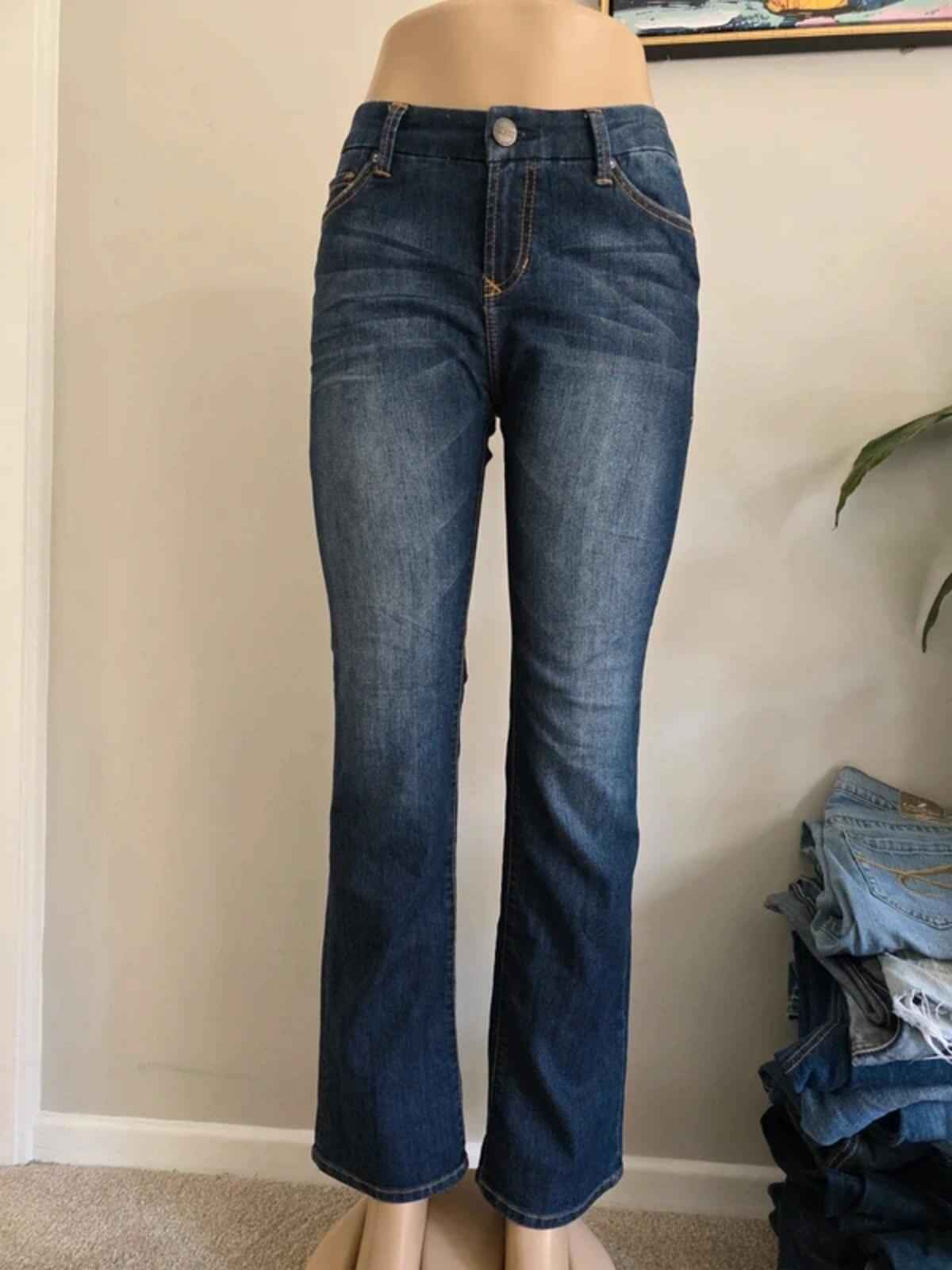 Vintage Y2K Dear John Mid Rise Bootcut Jeans UK Size 10