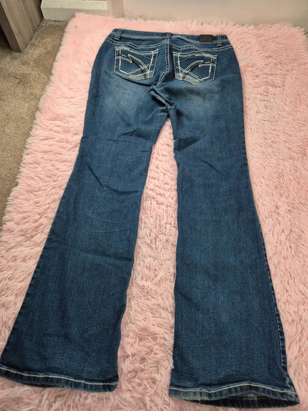 Vintage Y2K Love Indigo Mid Rise Bootcut Jeans UK size 12