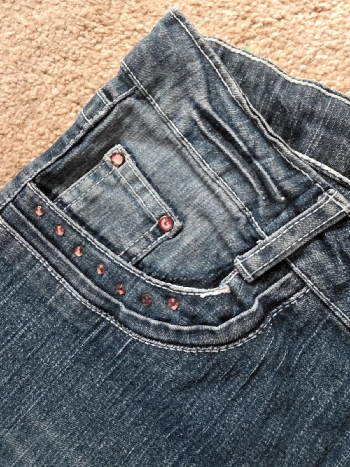 Kikstar Vintage Y2K Mid Rise Bootcut Jeans UK Size 10