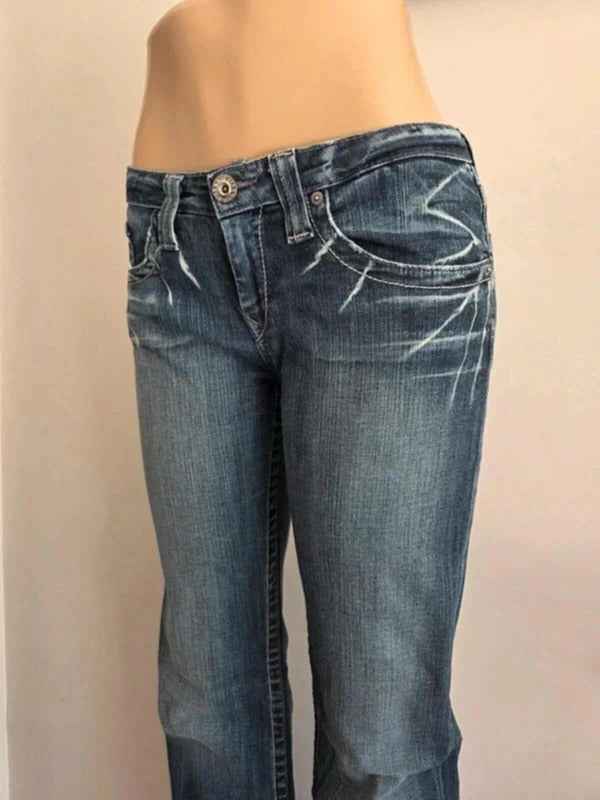 Big Star Low Rise Bootcut Jeans UK Size 8 Tall