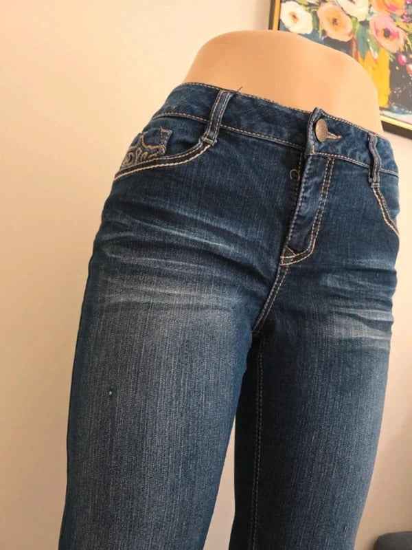 Beau Dawson Vintage Y2K Mid Rise Straight Jeans UK Size 10