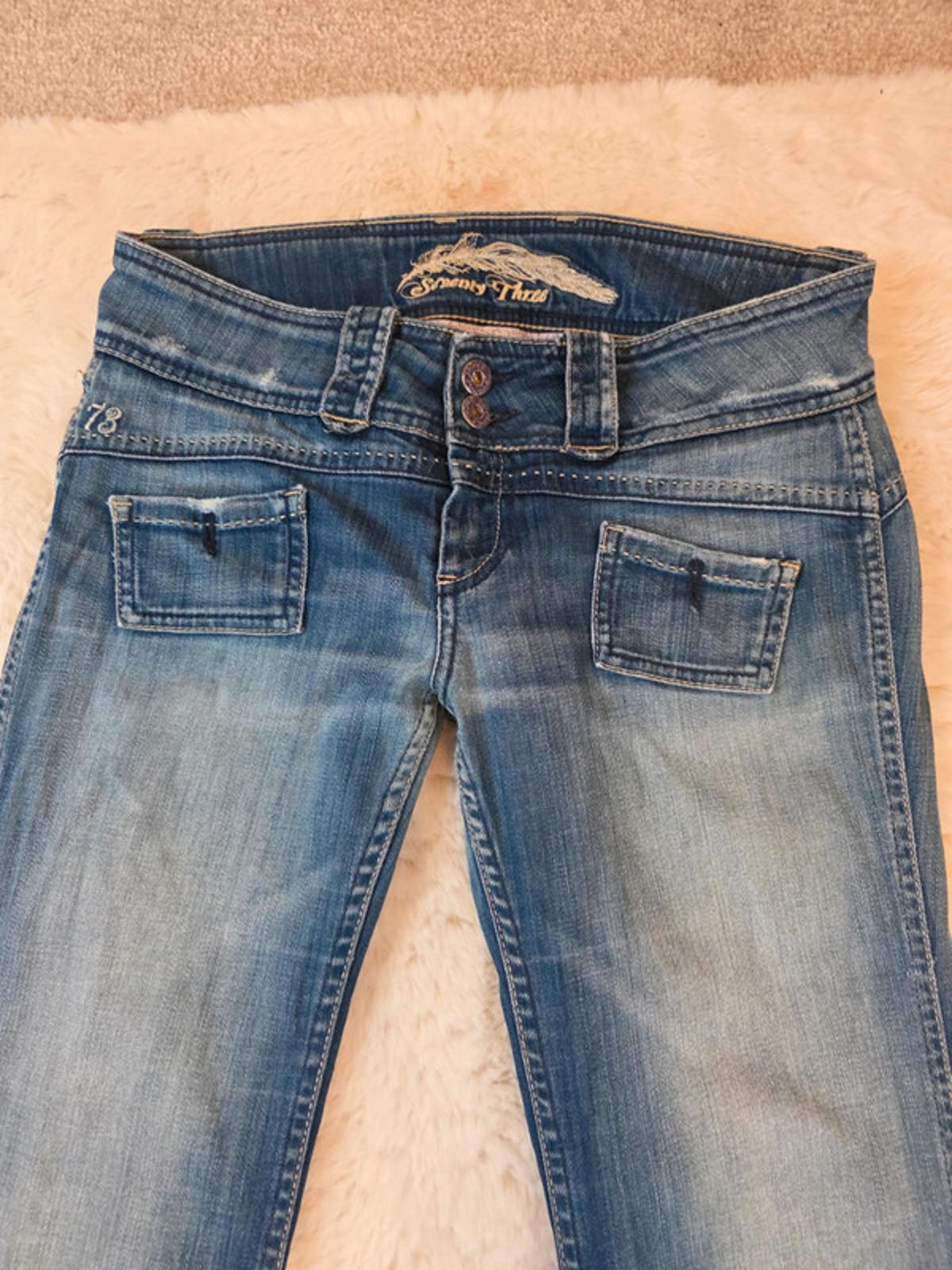 Vintage Y2K Pepe Jeans Low Rise Flared Jeans UK Size 12