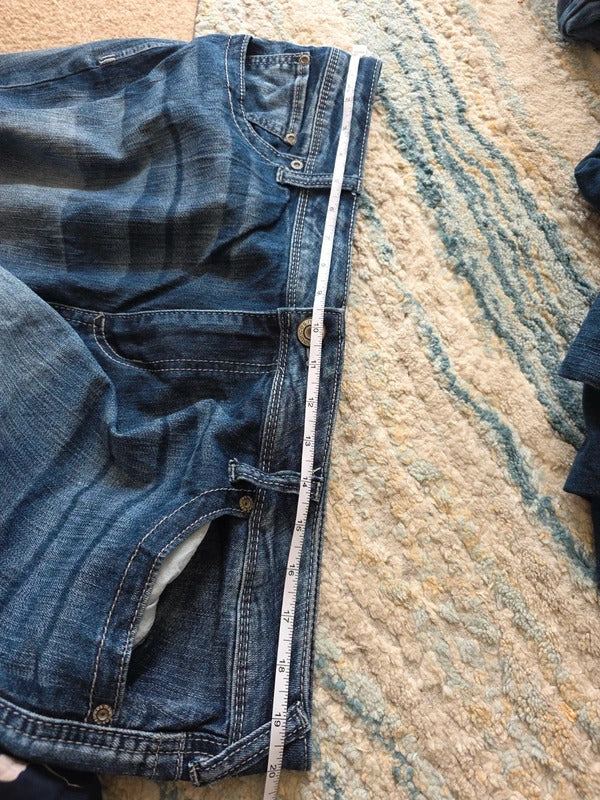 Maurices Mid Rise Wide Bootcut Vintage Y2K Jeans UK Size 20 Petite