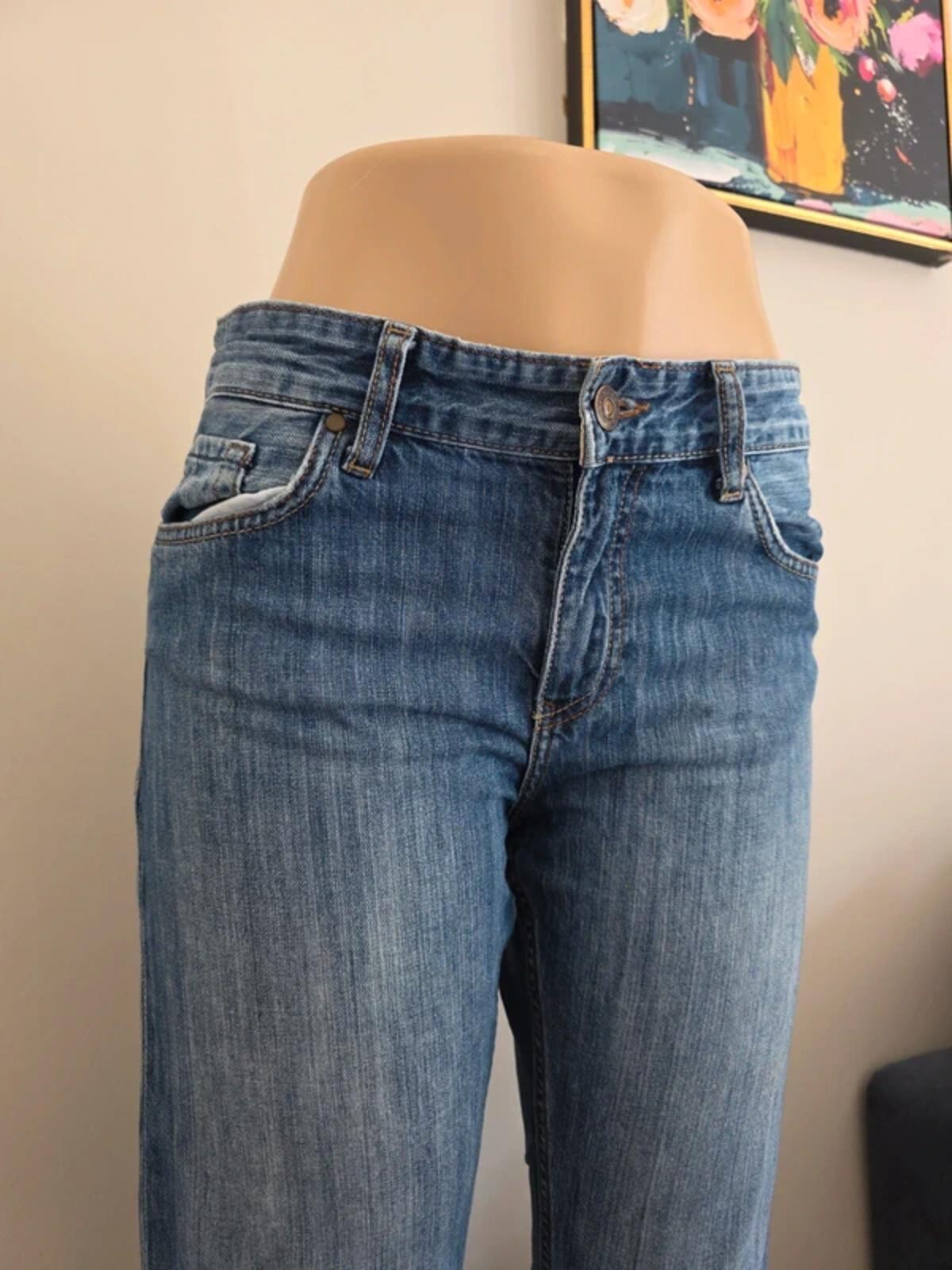 Mavi Mid Rise Loose Bootcut Vintage Y2K Jeans UK Size 10