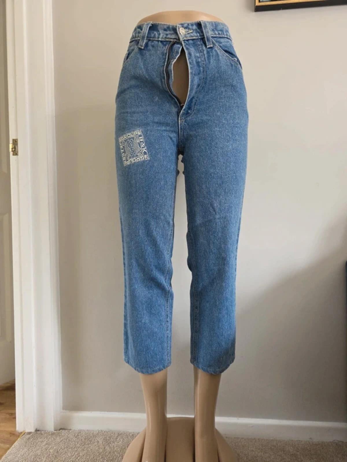 B&K High Rise Capri Vintage Y2K Jeans UK Size 6