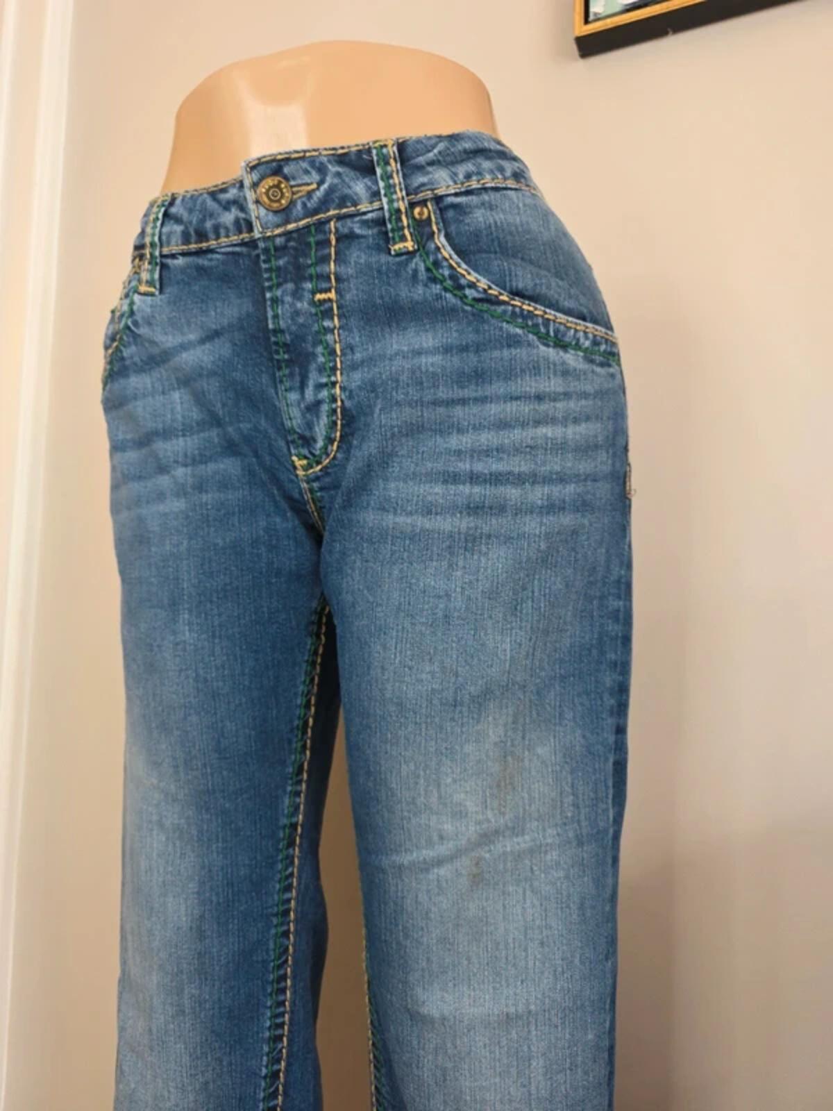 Camp David Mid Rise Wide Leg Relaxed Jeans UK Size 14 Petite