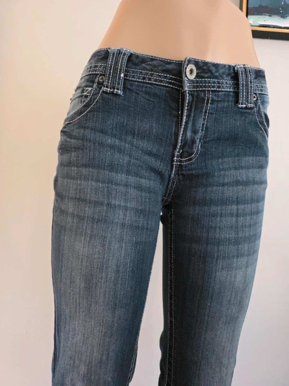 Rue 21 Mid Rise Bootcut Vintage Y2K Jeans UK Size 10/12 Tall