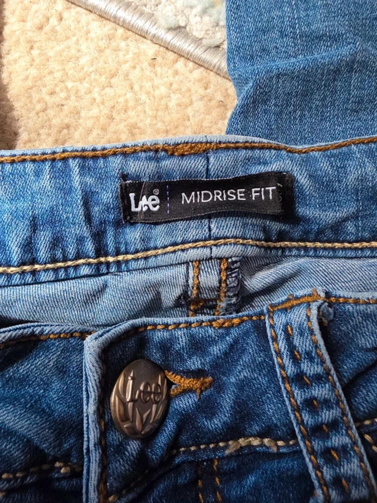 Lee Mid Rise Baby Boot Vintage Y2K Jeans UK Size 10 Petite