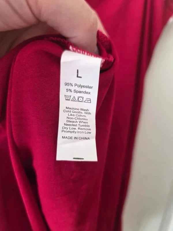 Vintage Y2K Red Lace Trim Slip Dress UK Size 12–14