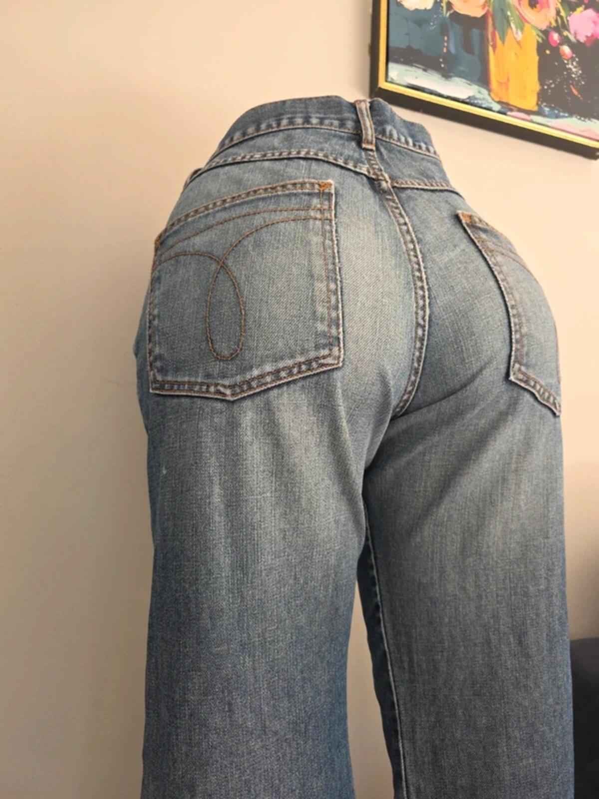 Calvin Klein High Rise Baggy Vintage Y2K Jeans UK Size 12/14 Tall
