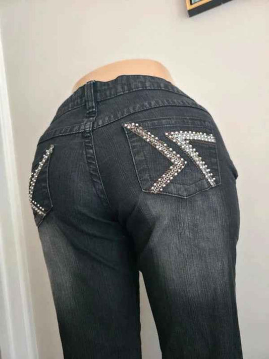 Seductions FD Low Rise Straight Vintage Y2K Jeans UK Size 12/14