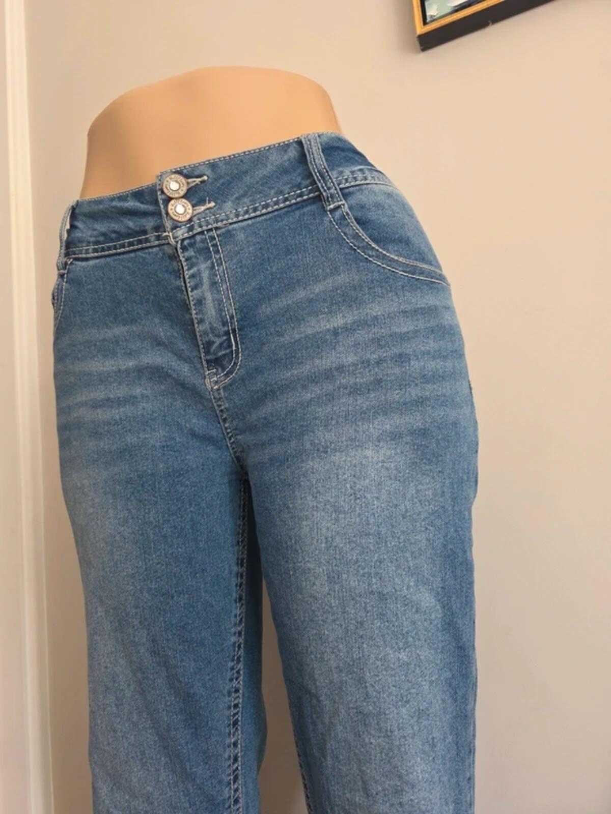 Wallflower Vintage Y2K High Rise Petite Bootcut Jeans UK Size 16 Petite