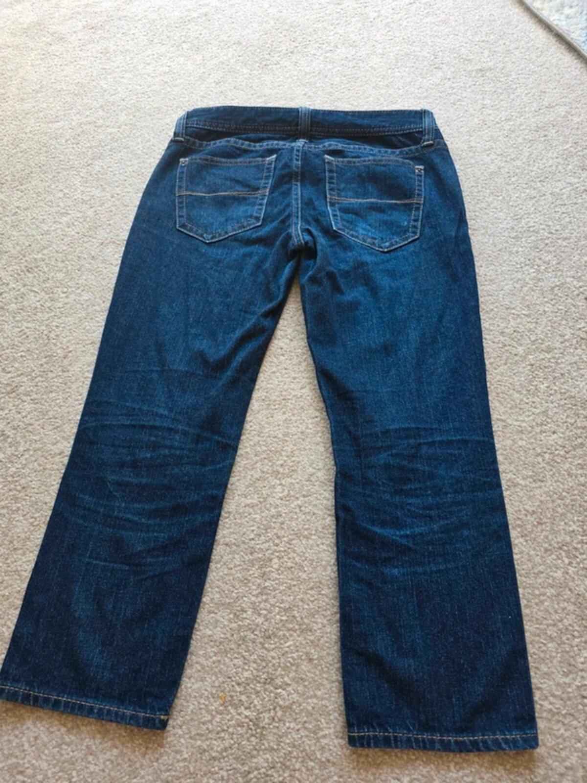 Vintage Y2K Ultra Low Rise Cropped Uniqlo Jeans UK Size 4/6