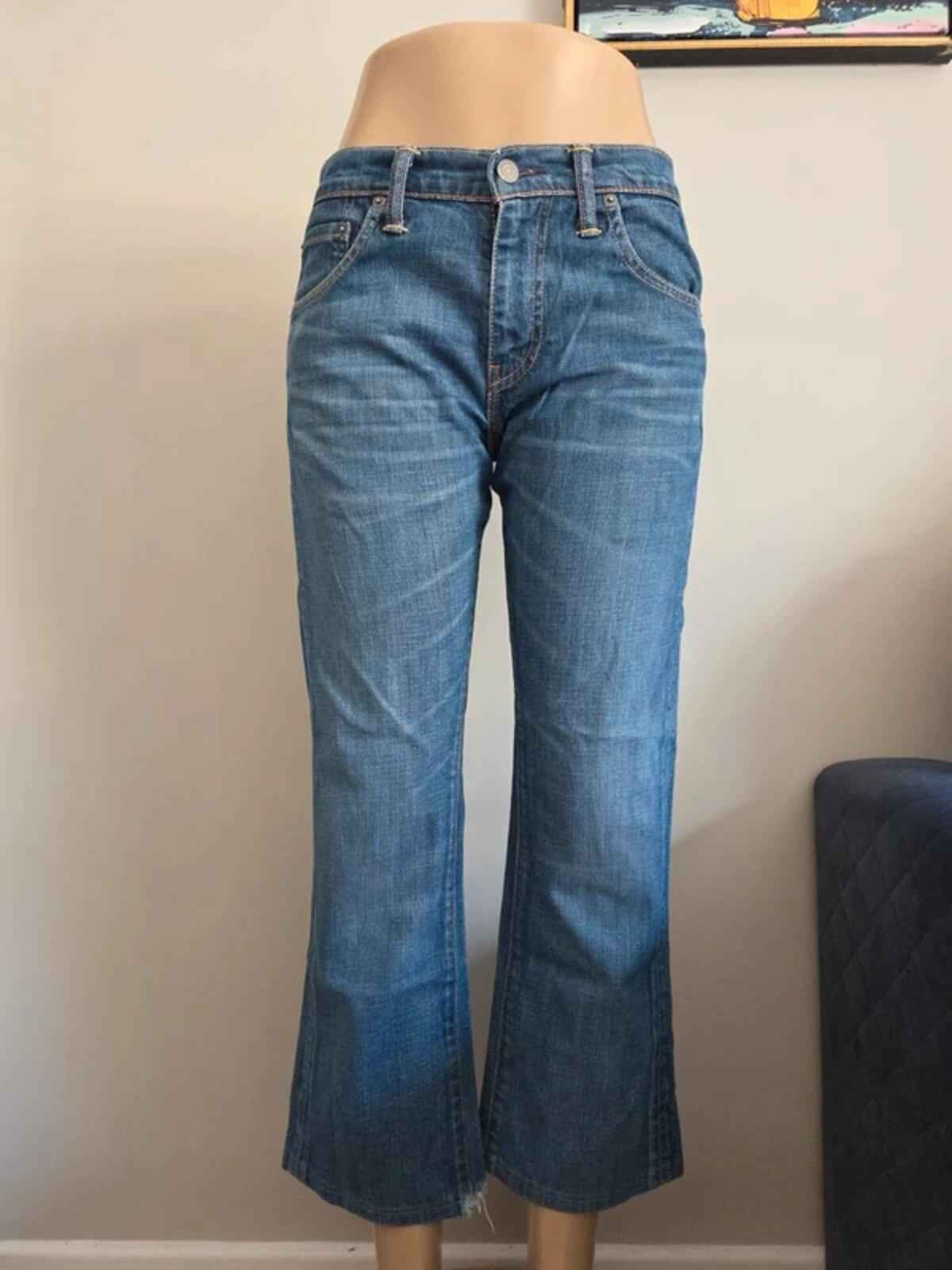 Levi's Mid Rise Bootcut Vintage Y2K Jeans UK Size 10 Petite