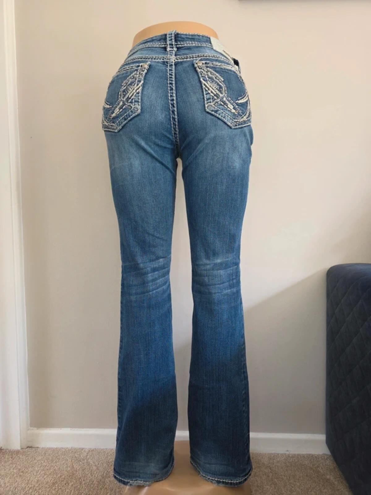 Grace in LA Mid Rise Bootcut Vintage Y2K Jeans UK Size 10 Tall
