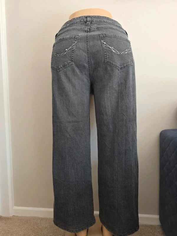 Midtown High Rise Relaxed Vintage Y2K Jeans UK Size 18 Petite