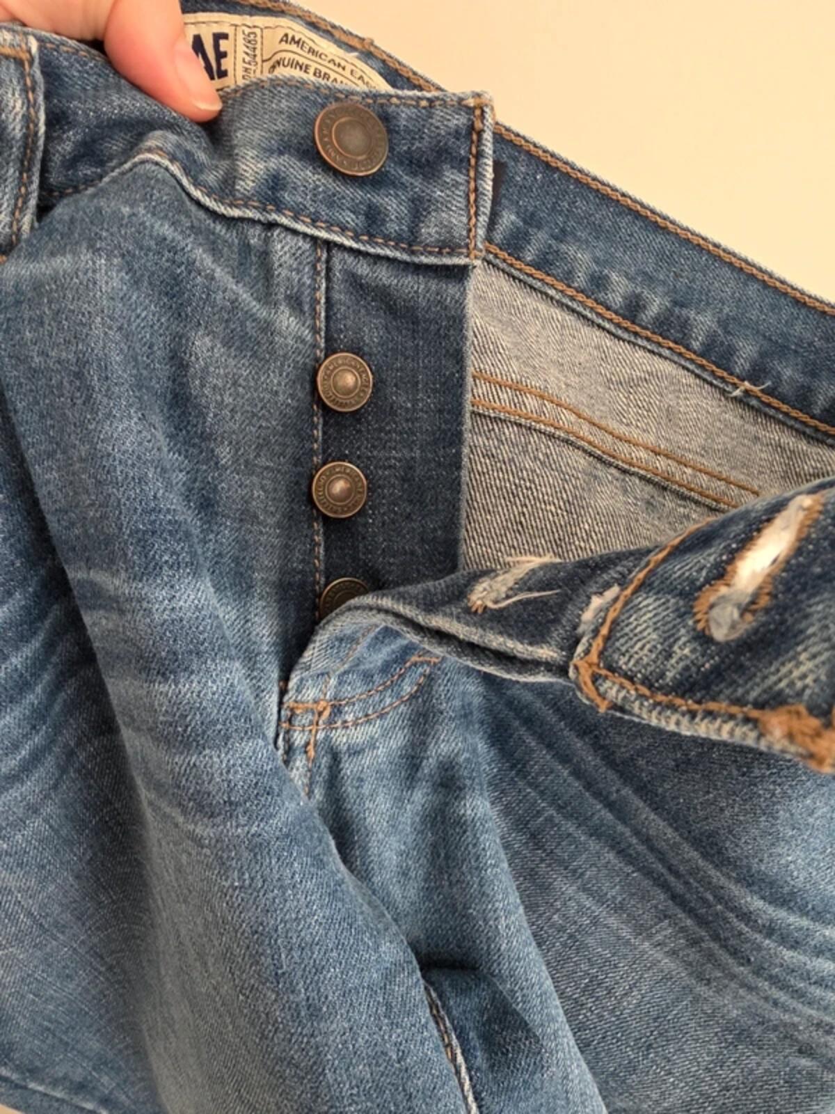 Vintage Y2K American Eagle Mid Rise Wide Leg Jeans UK Size 12