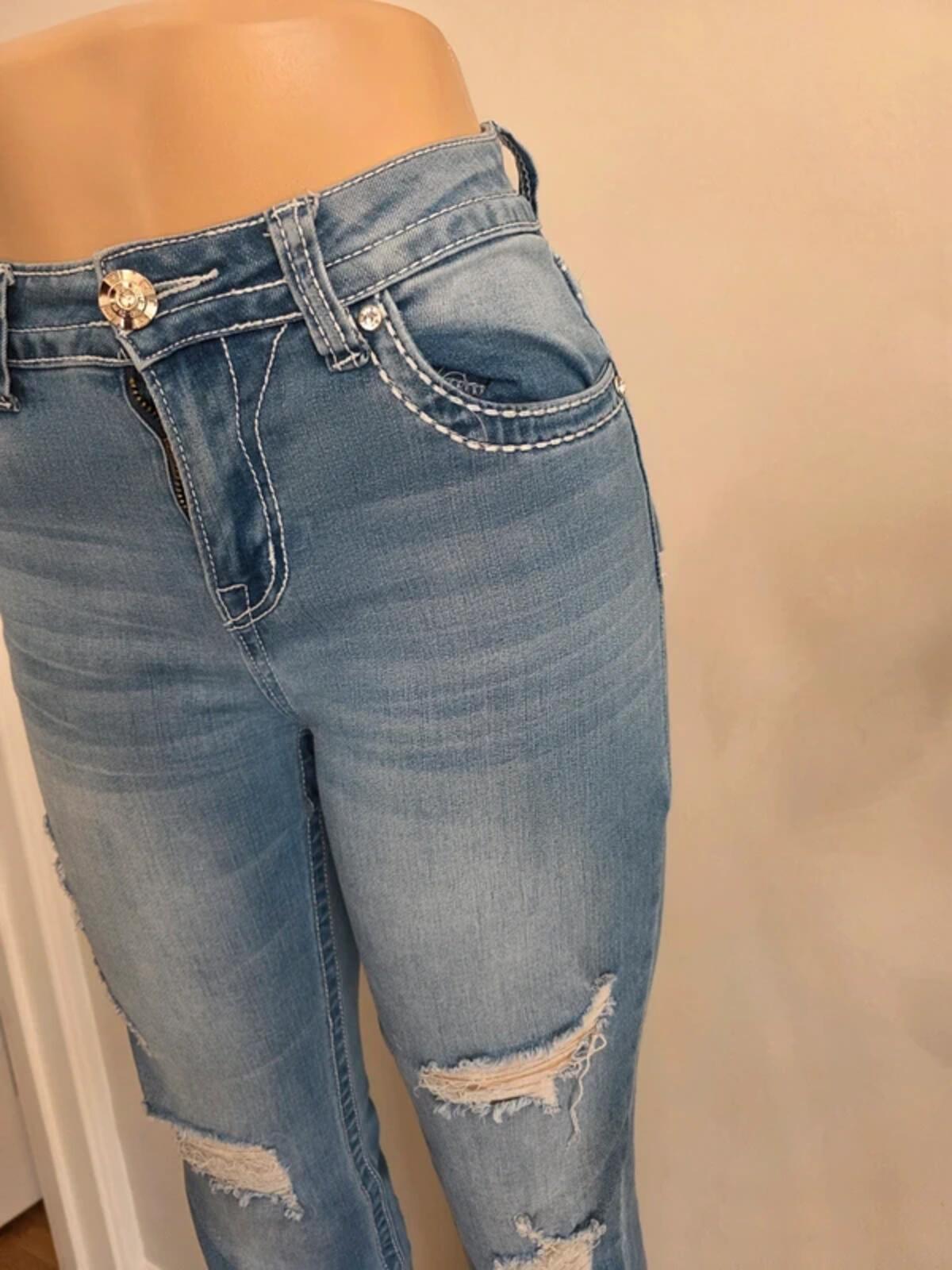 Vintage Y2K Y Jeans Mid Rise Bootcut Jeans UK Size 4-6