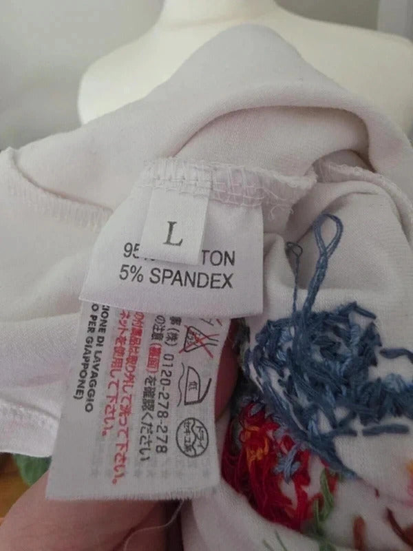 Compagnia Italiana Embroidered Art Top UK Size 10