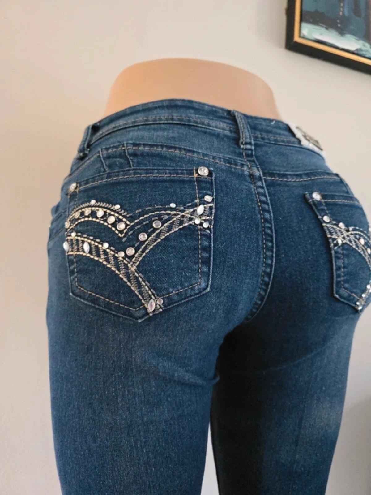 Saza Low Rise Skinny Vintage Y2K Jeans UK Size 6