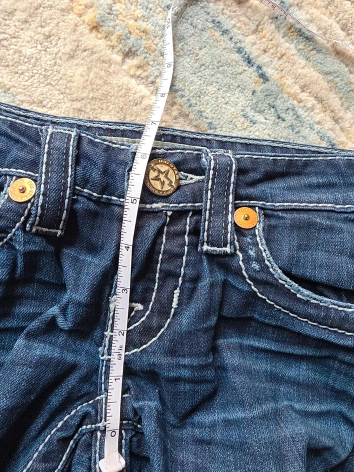 Big Star Vintage Y2K Ultra Low Rise Bootcut Jeans UK Size 4