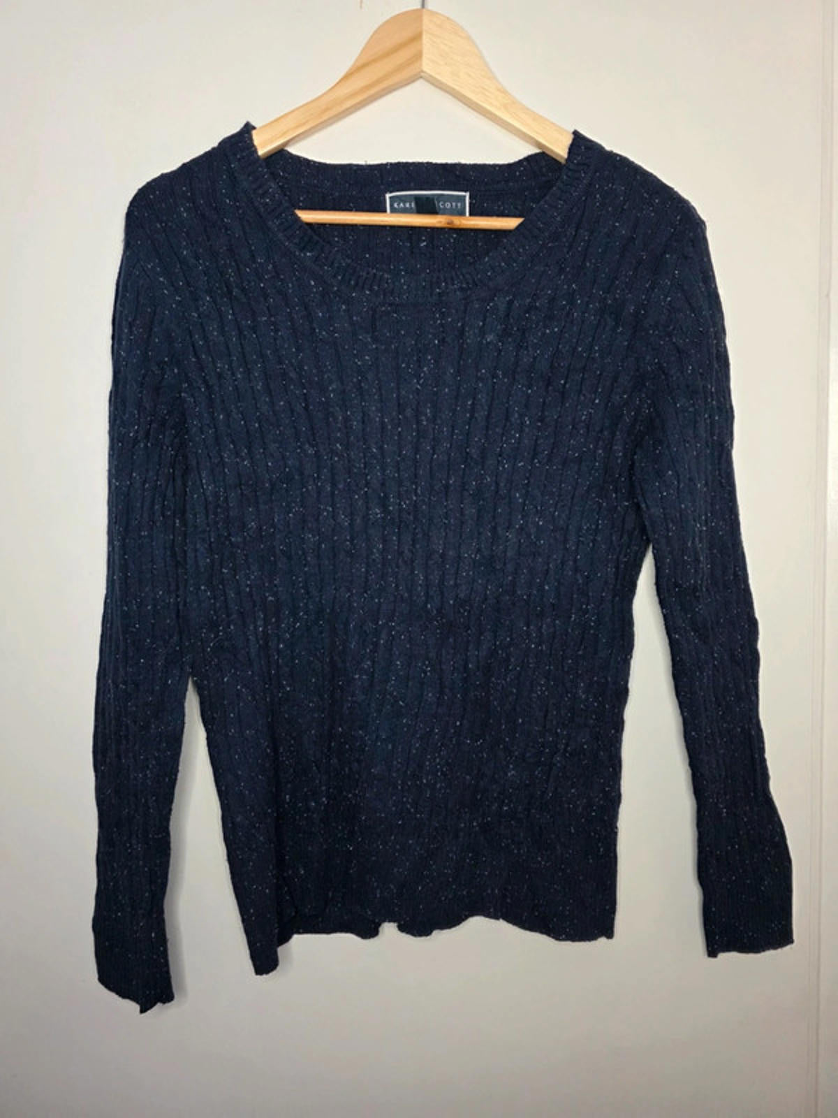 Vintage Y2K Karen Scott Ribbed Knit Jumper UK size 14
