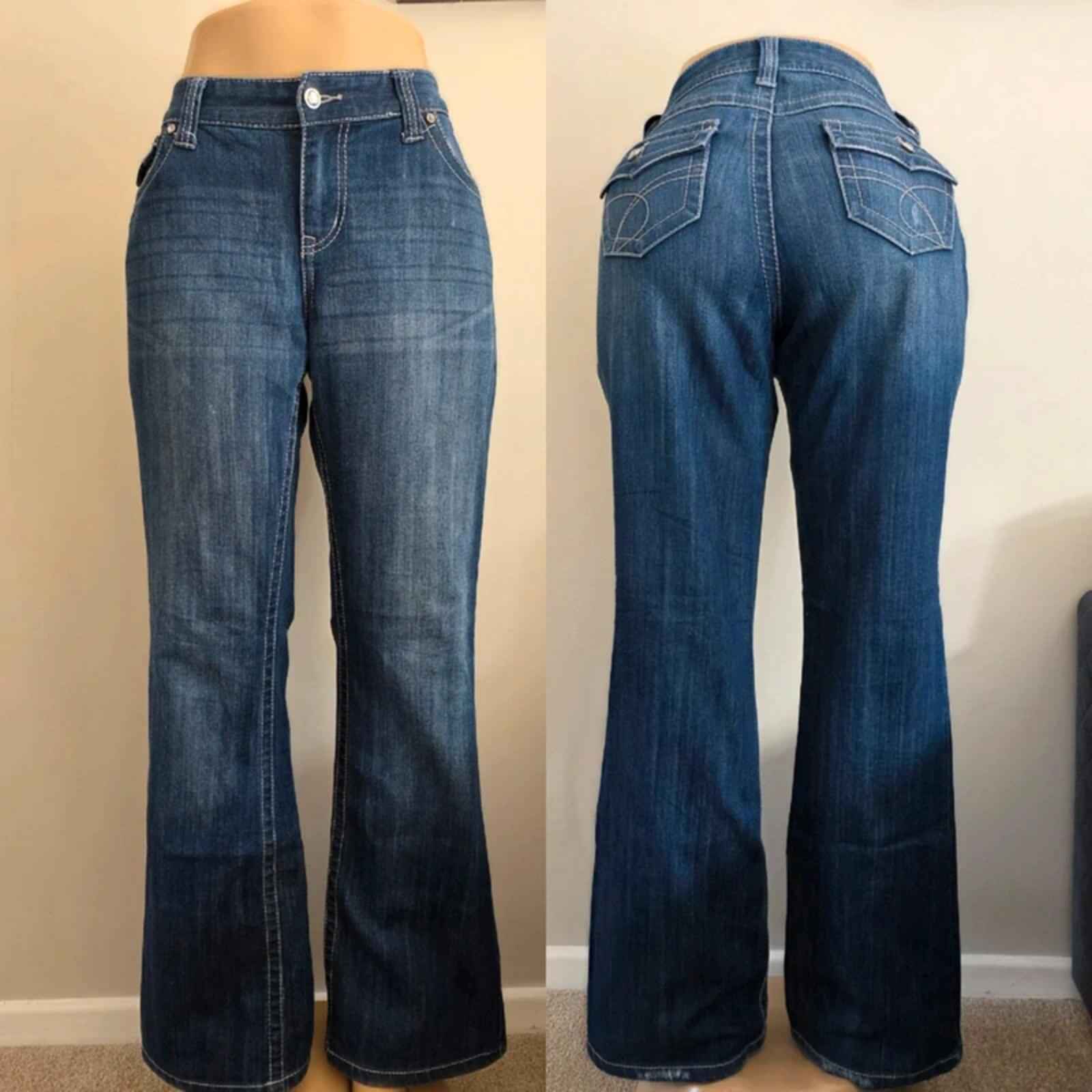 INC Mid Rise Bootcut Jeans UK Size 14 Tall