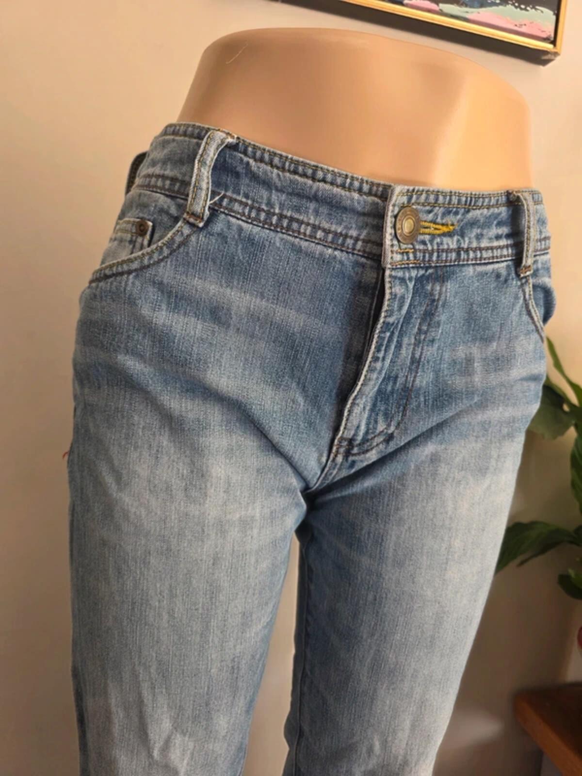 World Jeans International Mid Rise Capri Jeans UK Size 10