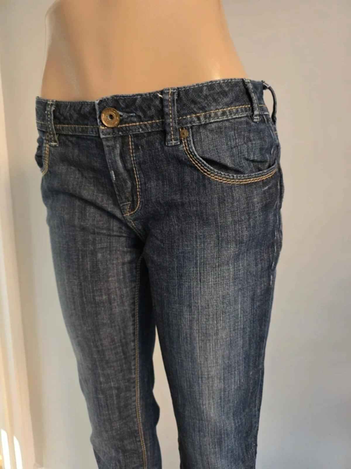 Mek Denim Low Rise Skinny Jeans UK Size 8/10 Tall