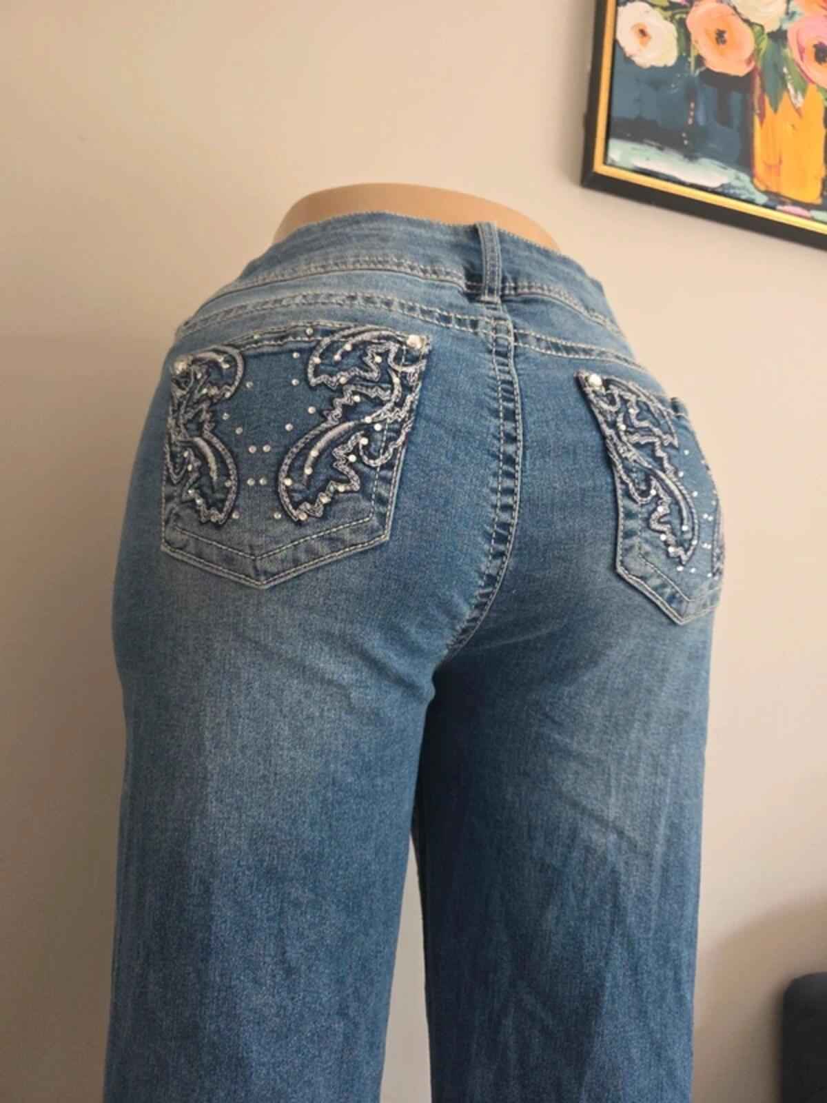 Wallflower Vintage Y2K High Rise Petite Bootcut Jeans UK Size 16 Petite
