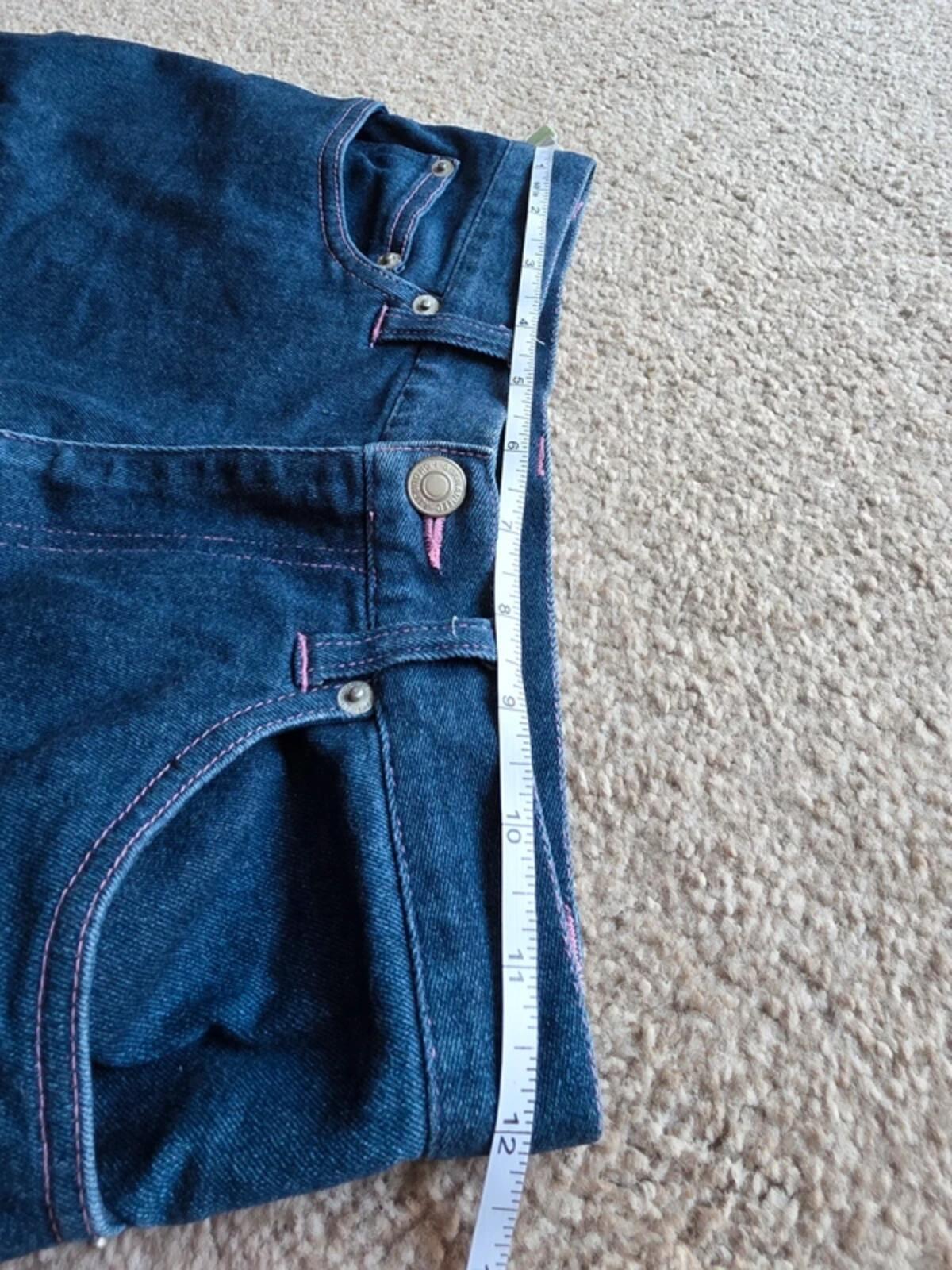 Vintage Y2K High Rise Cropped Jeans UK Size 4