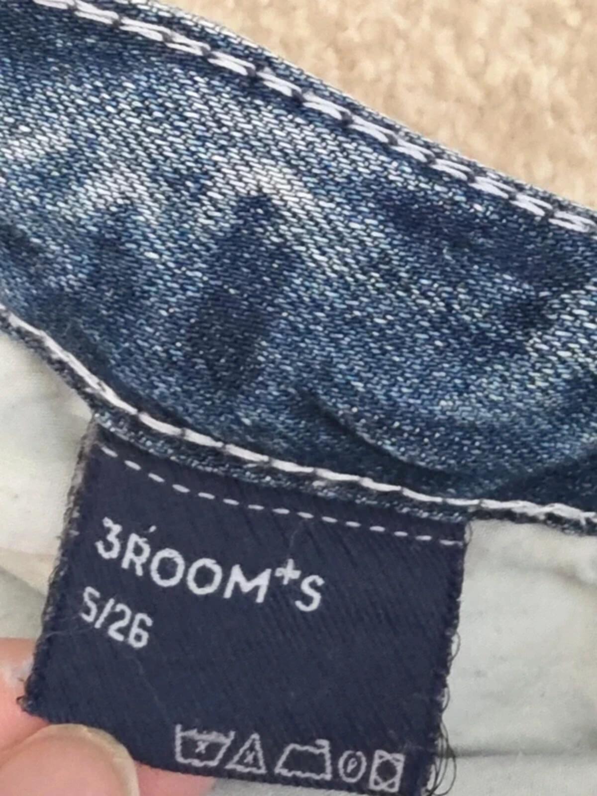 Vintage Y2K 3room+s Ultra Low Rise Skinny Jeans UK Size 6