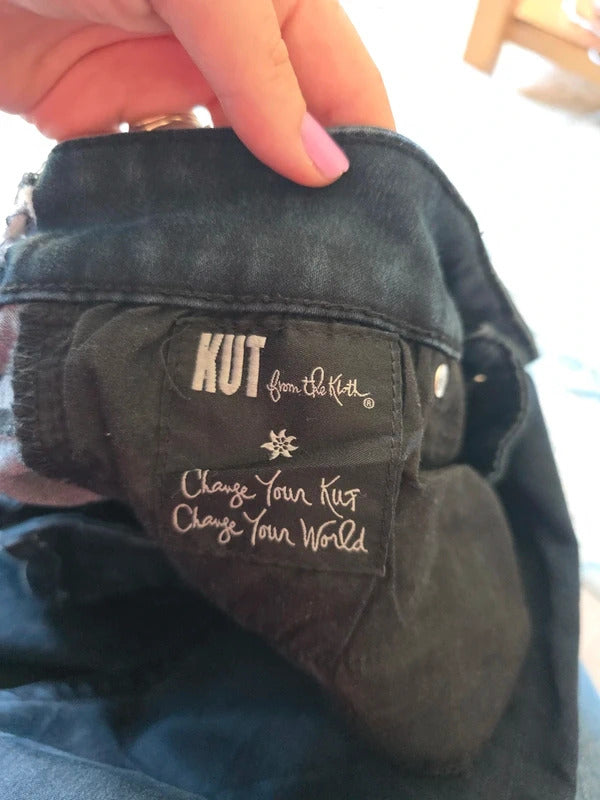 Kut From The Kloth Mid Rise Bootcut Vintage Y2K Jeans UK Size 10/12 Tall