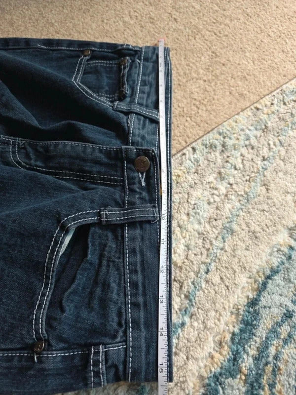 Gut Feeling Mid Rise Straight Leg Vintage Y2K Jeans UK Size 8