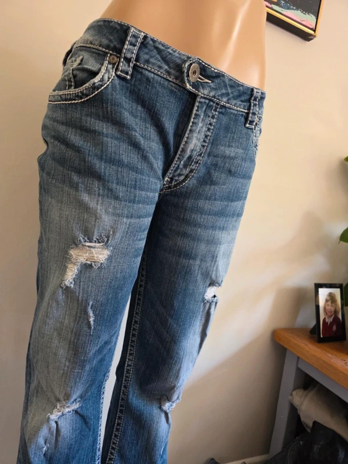 Silver Tuesday Mid Rise Bootcut Jeans UK Size 20