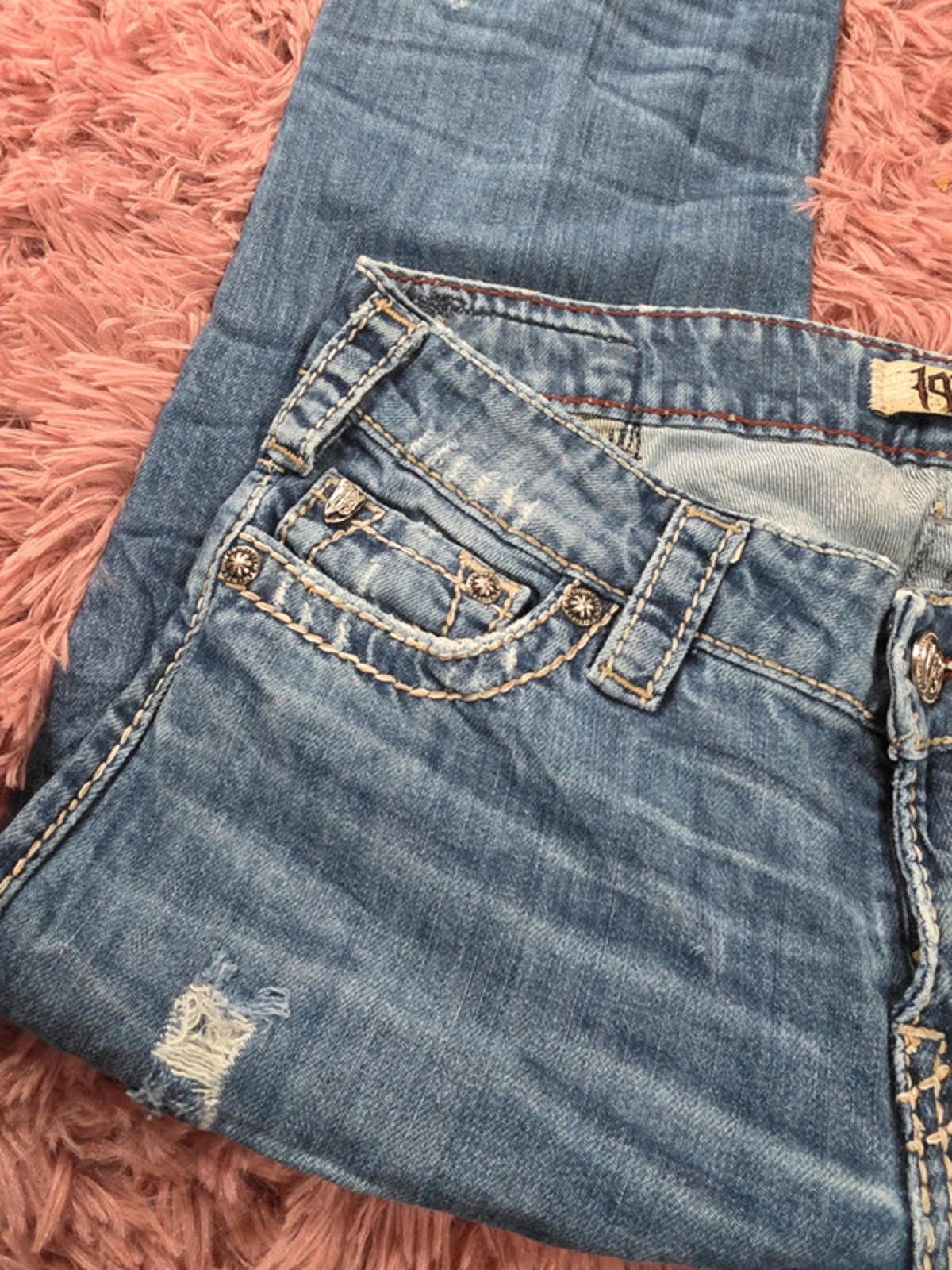 Vintage Y2K 1921 Western Glove Straight Leg Jeans UK size 10