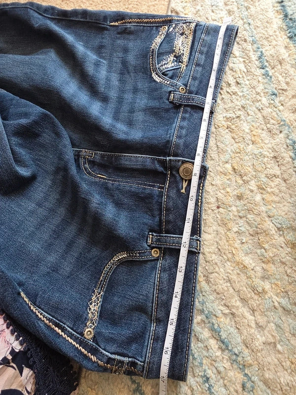 Maurices Mid Rise Bootcut Vintage Y2K Jeans UK Size 14 Tall