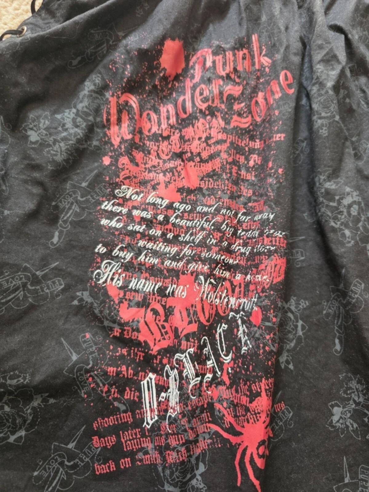 Vintage Y2K Punk Emo Goth Lace Up Handkerchief Skirt UK Size 6–12