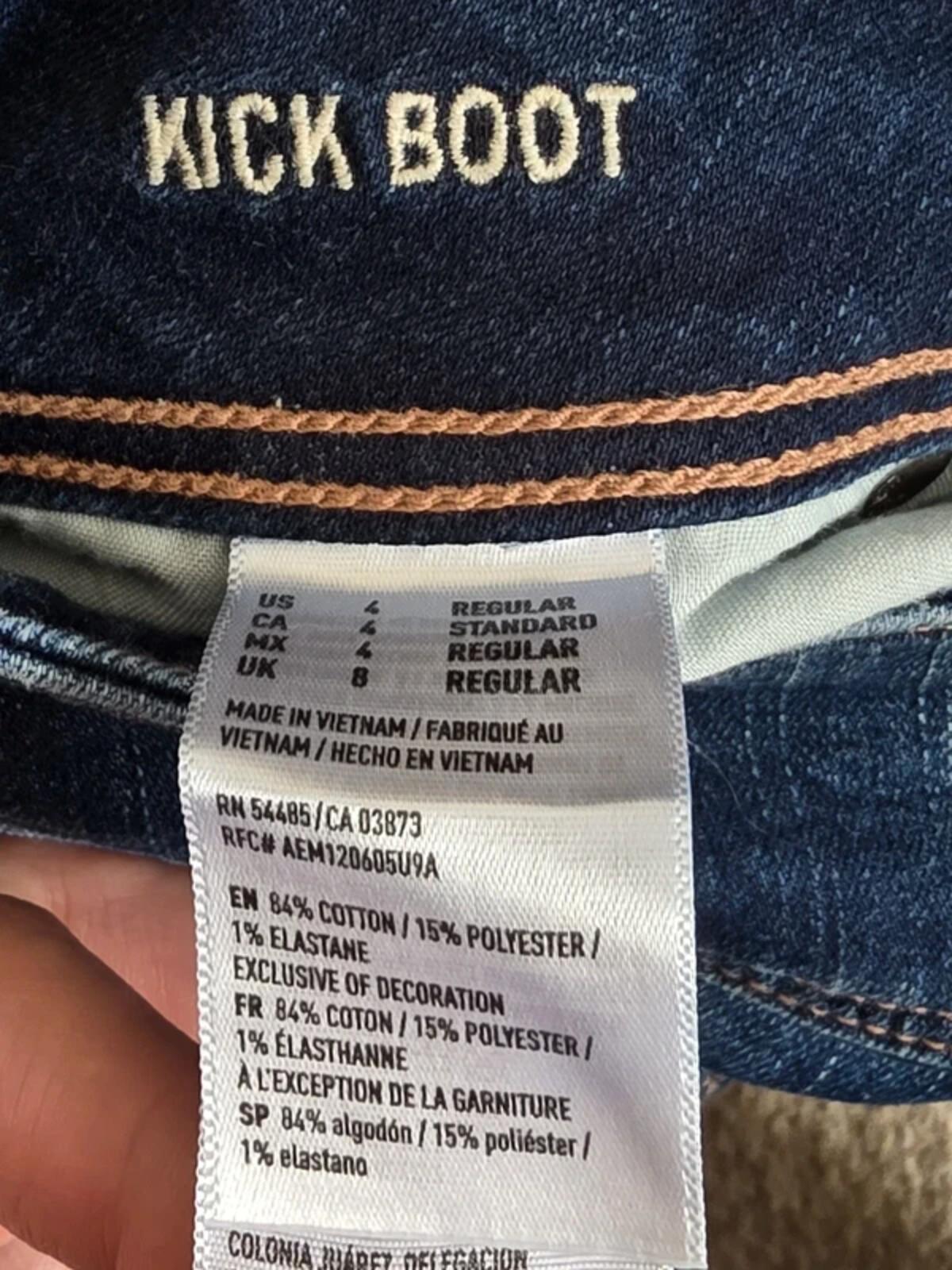 Vintage Y2K American Eagle Low Rise Bootcut Jeans UK Size 8