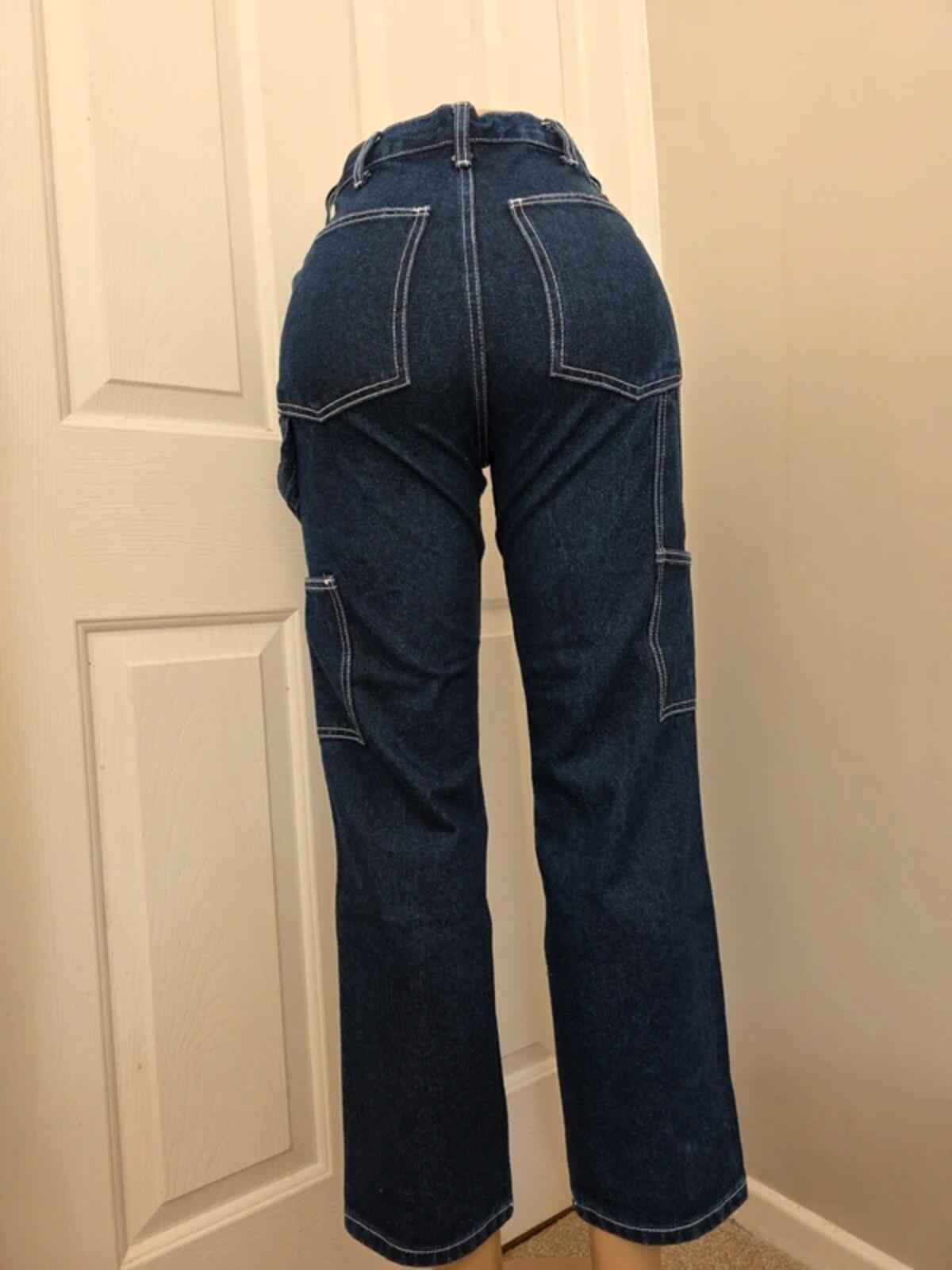 J. GALT High Rise Carpenter Vintage Y2K Jeans UK Size 4/6 Petite